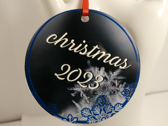 Round Christmas ornament