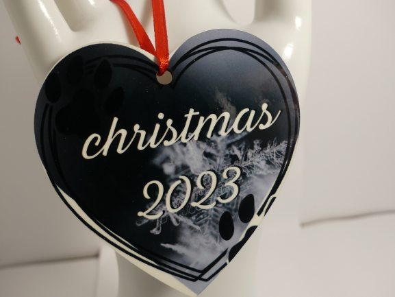 Heart Christmas ornament